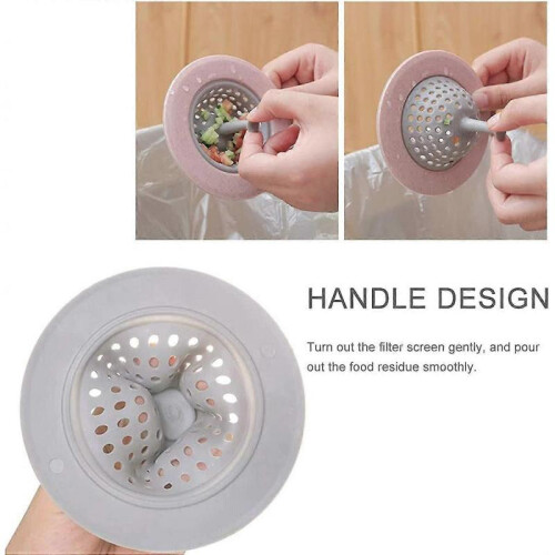 Kitchen Sink Strainer, Mesh Silicone Sink Plug Drain Filter, Drain Protector Bathroom Drain Filter Sink Plug Sewer Anti-clog Filter for Kitchen 1