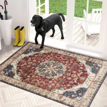 (40x60 cm- Small Door Mat/Small Bath Bathroom Mat, Whisper) Non-Slip Traditional Rugs Runner Carpet Floor Mat