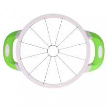 Large Stainless Steel Watermelon Slicer Melon Cutter Fruit Divider Easy Grip Handles Durable Compact Design for Watermelon and Other Fruit