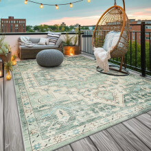 (200x290 cm- Extra Large Rug For Living Room Bedroom, Ember) Non-Slip Traditional Rugs Runner Carpet Floor Mat
