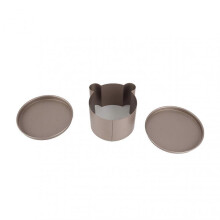 Gold Non-Stick Bear-Shaped Cake Mold Baking Pan Oven-Friendly Cartoon Bread Mousse Tin Easy Release Durable Alloy 3-Piece Set for Bakin