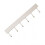 White Kitchen Wall Hook Rack Space Aluminium Durable 6-Hooks 30cm Easy No-Drill Installation Multifunctional Hanging Rail for Utensils and Tool 4