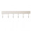 White Kitchen Wall Hook Rack Space Aluminium Durable 6-Hooks 30cm Easy No-Drill Installation Multifunctional Hanging Rail for Utensils and Tool 1