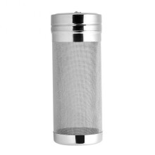 300 Micron Beer Filter Bucket Stainless Steel Mesh Fine Brewing Filter 7x18cm Durable Homebrew Strainer for Brewing and Filtering Bee