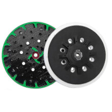 Festool ETS 150 Sanding Pad 6" 150mm Hard for ETS 150/3 EQ, 150/5 EQ & EC 150/3 EQ - 1Pcs Black
