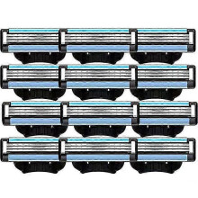 24PCS Mach 3 Razor Refills for Men - Compatible with Gillette Mach 3 Blades