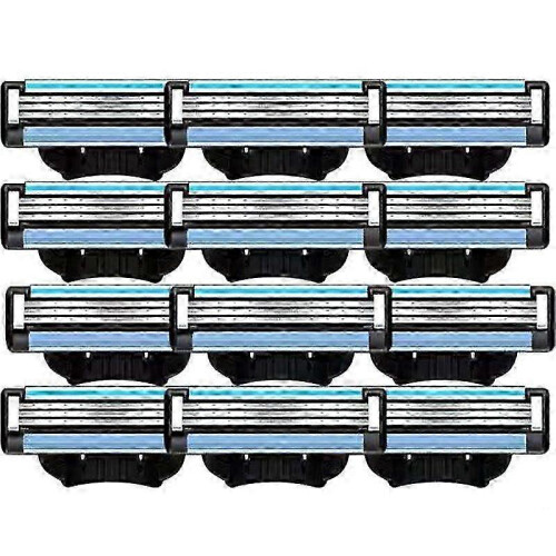 24PCS Mach 3 Razor Refills for Men - Compatible with Gillette Mach 3 Blades