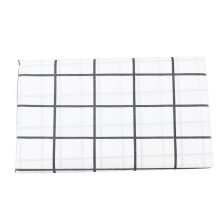 Oilproof Waterproof PVC Tablecloth Grid Pattern Rectangular Plastic Table Cover Durable Easy-to-Clean Wipeable Table Mat for Dining Table Coffee Table