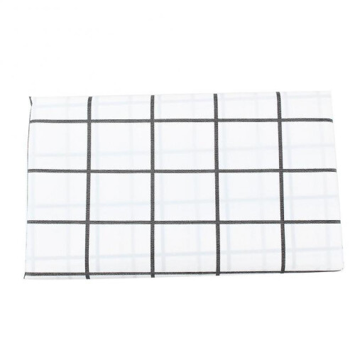Oilproof Waterproof PVC Tablecloth Grid Pattern Rectangular Plastic Table Cover Durable Easy-to-Clean Wipeable Table Mat for Dining Table Coffee Table
