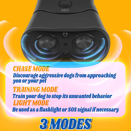 Anti Barking Control Device, Ultrasonic Anti Barking Device with 3 Modes  LED Light, Dual Sensor 1