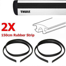 2X Replacement Thule T-Slot Seal Rubber Strip for Wingbars Aerobars & Rhino Reconn 150cm
