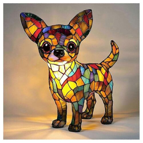 (B) Dog Series Art Night Light LED Light Ornament PUW0611 1