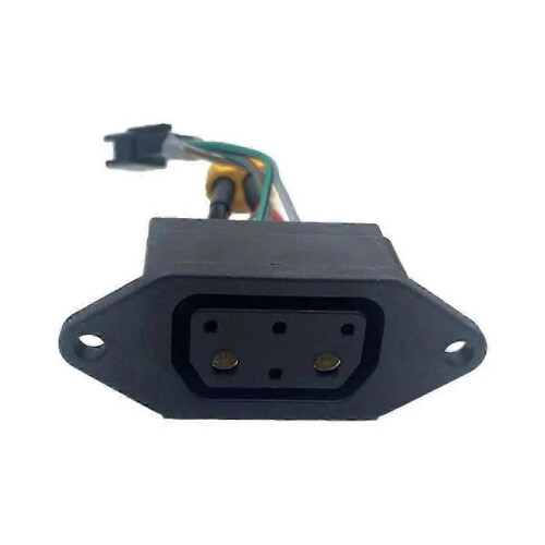 (As Shown, A) Super Soco Lithium Battery Connector Charger Socket for TC TS TSX - Circular Line Replacement 1