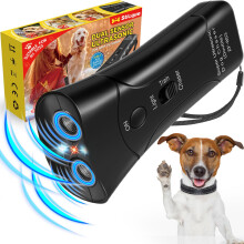 Anti Barking Control Device, Ultrasonic Anti Barking Device with 3 Modes LED Light, Dual Sensor