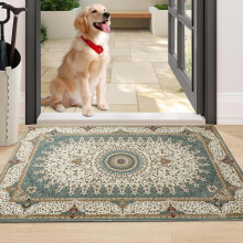 (60x110 cm- Large Bath Mat For Bathroom/Large Doormat, Willow) Non-Slip Traditional Rugs Runner Carpet Floor Mat