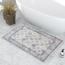 (40x60 cm- Small Door Mat/Small Bath Bathroom Mat, Serene) Non-Slip Traditional Rugs Runner Carpet Floor Mat