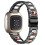 (Black/Nougat Pattern, Multicolor) Fitbit Versa 4 Watch Band Replacement Straps - Compatible with Versa 4 Smartwatch 1