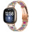 (Rose Gold/Rainbow, Multicolor) Fitbit Versa 4 Watch Band Replacement Straps - Compatible with Versa 4 Smartwatch 2