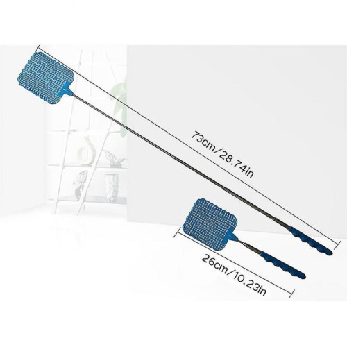 2Pcs Manual Extendable Fly Swatters with Durable Retractable Handle 1