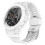 (White) Galaxy Watch4 Classic 46mm TPU Band with Protective Case - Adjustable Strap for  Watch 4 1