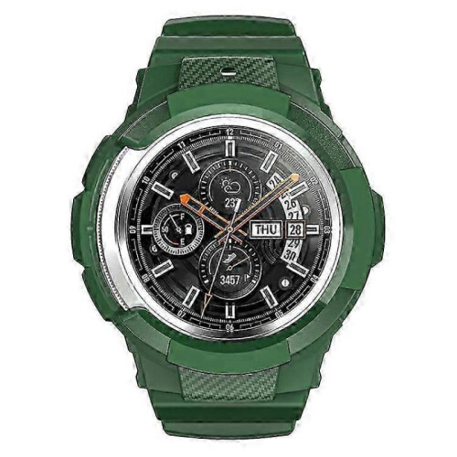 (Turquoise) Galaxy Watch4 Classic 46mm TPU Band with Protective Case - Adjustable Strap for  Watch 4 1