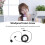Micro-cravate Type-C Noir 9,8 pieds ABS Anti-vent 7