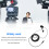 Micro-cravate Type-C Noir 9,8 pieds ABS Anti-vent 10
