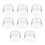 White Freestanding Plastic Hat Stands - 8Pcs Hat Rack Display for Hat Owners & Collectors 1