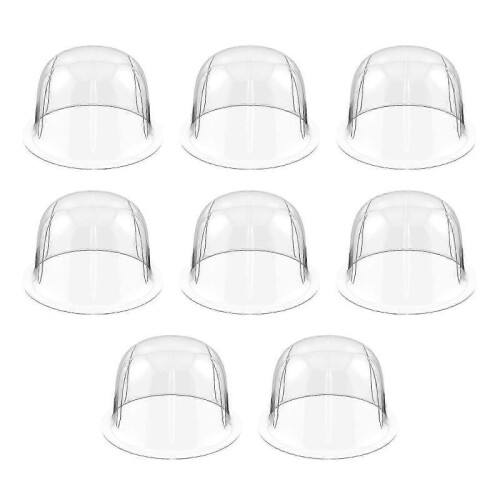 White Freestanding Plastic Hat Stands - 8Pcs Hat Rack Display for Hat Owners & Collectors