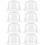 White Freestanding Plastic Hat Stands - 8Pcs Hat Rack Display for Hat Owners & Collectors 2