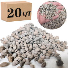 Garden Pumice Rock Horticultural Cactus Bonsai Succulent Soil Additive for Plants, Landscaping, Vase Fillers (1/4 inch, 20 QT)