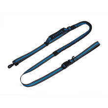 Reflective Hands Free Dog Leash with Adjustable Waist Belt, Dual Padded Handles, Bungee