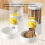 Pet Hanging Automatic Feeders Drinking Bowls 40oz, Auto Gravity Pet Feeding Water Set 2