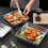 (24cm B) Stainless Steel Baking Pan Unbreakable Anti-Deformed Square Cake Pan with Smooth Edges for Home Baking 2