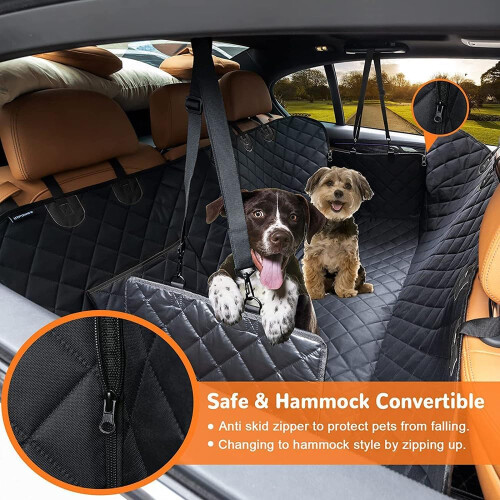 Dog Car Seat Cover for Back Seat Cat Mat Scratchproof 1