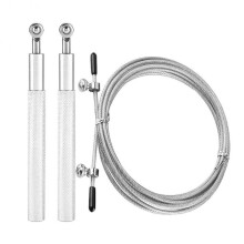 Aluminium Alloy Handle Speed Jump Skipping Rope Sports Training Equipment(Silver)