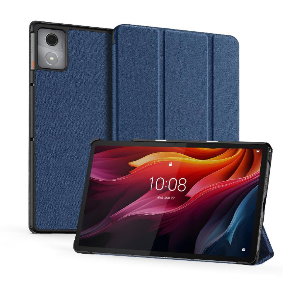 (Blue) Case For Lenovo Tab K11 Plus Auto Wake Sleep Pu Leather Stylus Holder Blue 764563064991