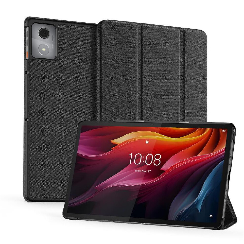 (Black) Case For Lenovo Tab K11 Plus Auto Wake Sleep Pu Leather Stylus Holder Black 764563064984