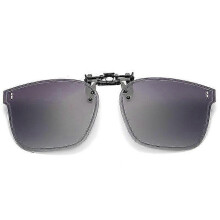 (Gradual Gray) Polarized Clip On Sunglasses - Flip Up Sunglasses for Prescription Glasses - Fashionable & UV Protection
