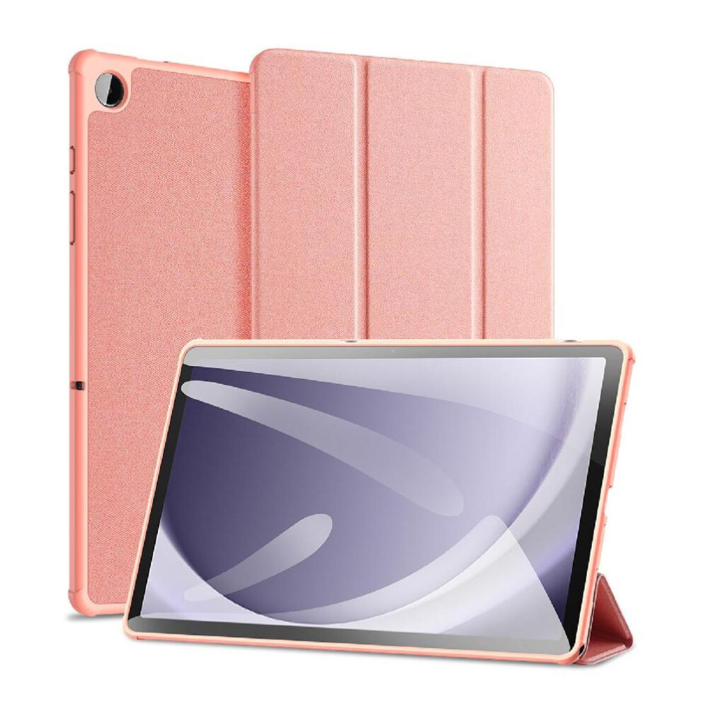 (Pink) Case For Samsung Galaxy Tab A9 Plus Auto Wake Sleep Pu Leather Stylus Holder Pink 764563065080