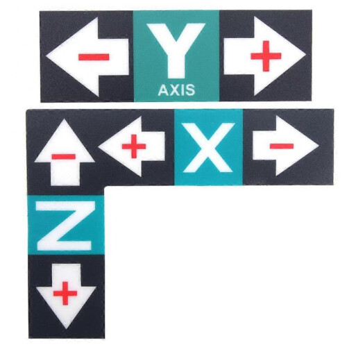 1 Set Label Sticker Plastic XYZ Marker Operation Instruction for Engraving Machine