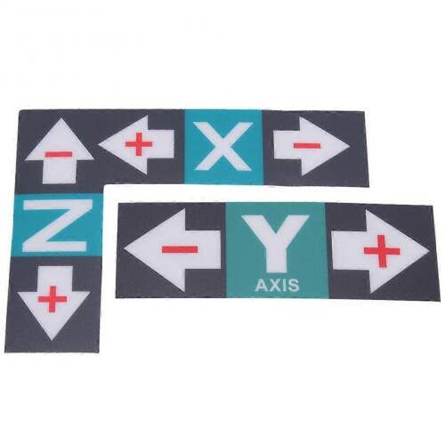 1 Set Label Sticker Plastic XYZ Marker Operation Instruction for Engraving Machine 2