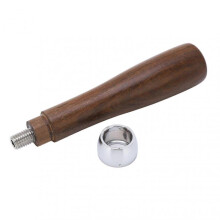 Ergonomic Portable Wooden Coffee Filter Handle for M10 Thread Coffee Filters