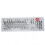 Durable Two-Tone Translucent Backlit Mechanical Keyboard Caps (Silver) - 104Pcs 1