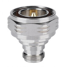 L29 7/16 DIN Plug RF Adapter - Male to N Female Straight Connector