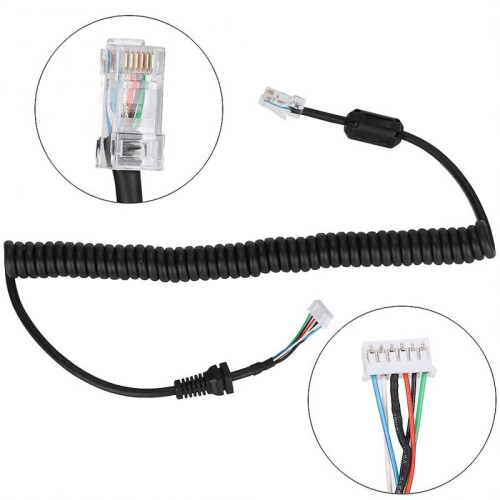 Improved Version: Magnetic Ring Accessories for Upgraded YAESU 6-Pin Hand Microphone Cable 2