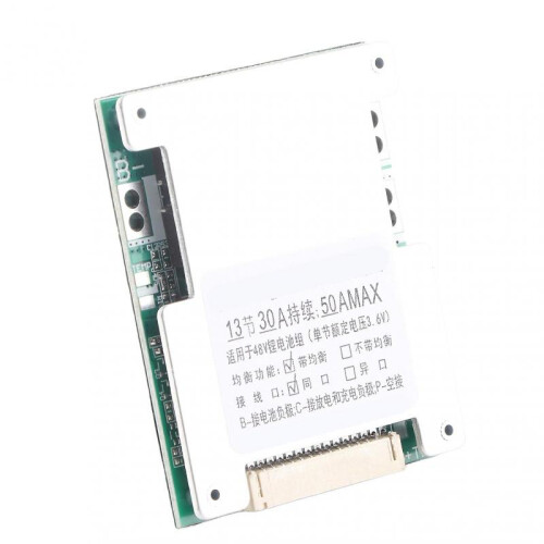 13S 30A Lithium Battery Charging Protection Board BMS PCB with nce Charging 1