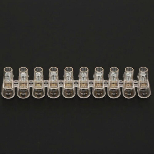 1pcs Barrier Screw Connector Strip Terminal Blocks Electrical Wire Terminal Connector(BH40-10P) 2