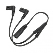 C8 to Dual C7 Power Splitter Cable for LCD Monitor and Desk Lamp