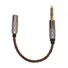 Gold Plated Portable Headphone Adapter Cable - 4.4mm nced Male to 3.5mm Stereo Female, Perfect for Music Lovers